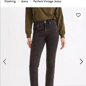 Madewell the perfect vintage jean lunar wash size 24 regular never worn!